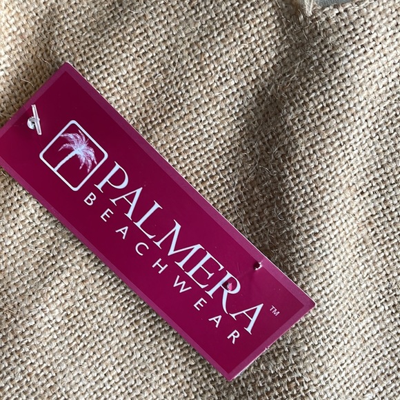 Palmera Beachwear Coko Round Bag Beach Tote Embroidered Jute - Picture 8 of 10